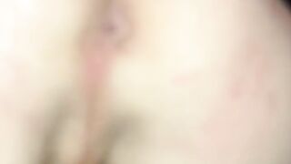 Trans chick splatters nine fountains of jism from cock-squeezing asspussy