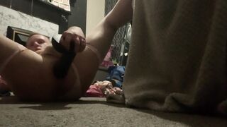 11” black monster fake penis