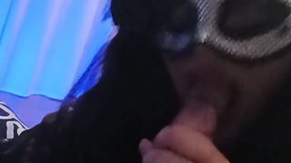 lovely trans gives me a suck off and i jizz on her tongue