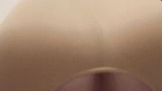 Tugging my cock-squeezing bootie