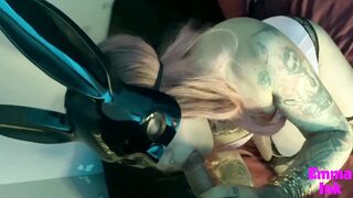 TRANSSEXUAL sissy femboy is a bunny who gives the finest blowage and bangs her cock-squeezing slot - OF/EMMAINK13