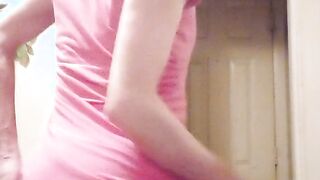 millie wets nappy and puts wondrous stretch pants back on