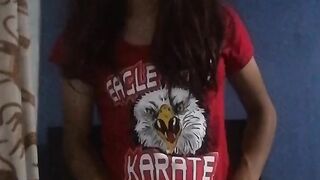 Rock hard Ass-plug Plunged faux-cock two