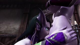 Draenei Futa Dickgirl Gets a Bj by a Dickgirl - Warcraft Porno Parody
