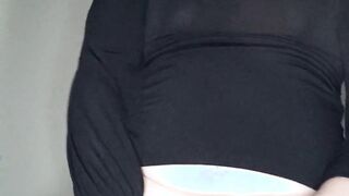 Stunning trans caught toying with her undies point of view jerk off instructions