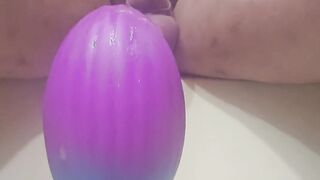 Juggling on ginormous butt-plug