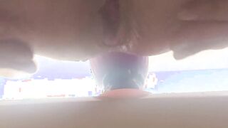 Juggling on ginormous butt-plug