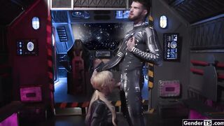 Trans space captain Brittney Kade analed