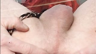 Amateur Crossdresser Slut Wishing to be Fucked Cums