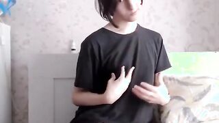 Petite Trap Tugs Cock