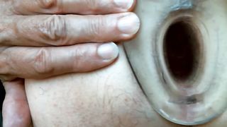 olibrius71 anal play with big dildo, prolaps