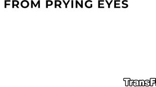 Emma eagerly takes off her cover