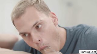 My hot TS friend let me massage and fuck her ass