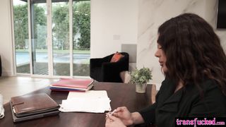 Lauren Phillips getting fucked by tranny