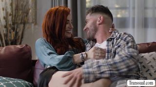 Lucky stranger bareback fucks some horny TS ass