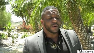 Rich black dude bareback fucks his TS sugar babe