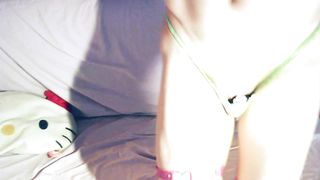 Pink sissy MayaTsarina tinyclit butt show