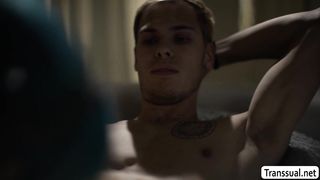 MILF TS stepmom suck and ride stepsons big dick