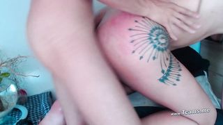 Horny Trap Gets An Assfuck And Handjob Guy's Cock