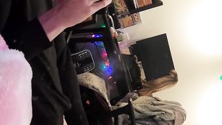 Trans Woman Enormous Knob Wanking Pop-shot