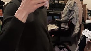 Trans Woman Enormous Knob Wanking Pop-shot