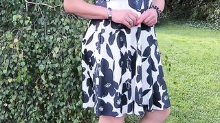 Stunning doll in the garden