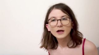 Wild teenie trans chick sends her bf a mischievous lil' movie