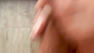 WAKING UP IN THE MORNING WITH A GIGANTIC JIZZ FLOW ALL OVER THE GLASS DOOR