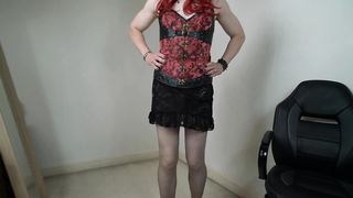 Crossdresser Edges and Blows a load in Envelope Tights and Converses You Thru It.