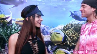 Trans Breezy Marcelle Herrera Receives a Lovely Facial cumshot After Donk Screwing