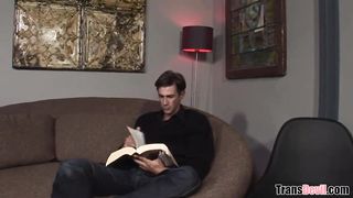 Super-fucking-hot shemales sharing a dude