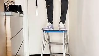 Large Latina Gets Gigantic Rump BIG BLACK COCK Plumbed