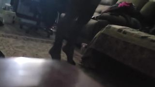 Sissy Femboy getting well-prepped for her BIG BLACK COCK