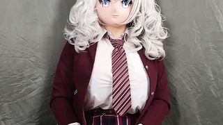 Kigurumi Kashima with good-sized boobs Arms free-for-all cum-shot