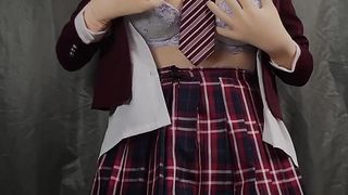 Kigurumi Kashima with good-sized boobs Arms free-for-all cum-shot