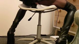 Gamer Chick Takes Humungous Black Knob (Whilst Deepthroating At Elden Ring)