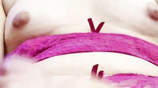 Super-steamy trans with glorious mammories draining until she spunks