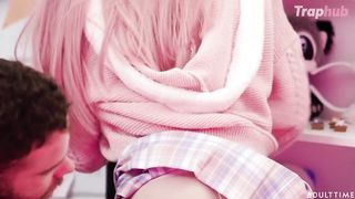 Femboy Beauty Looks Even Prettier Railing Boner