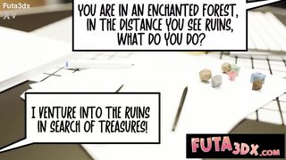 Futa3DX - Torrid Honies Have fun A Molten Sesh Of Futa Pornography D&D
