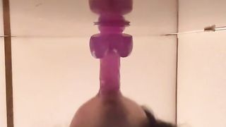 Fellating and Romping My Good-sized Fantastic Purple Fake penis (Only Aficionados Preview)