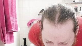 TRANSSEXUAL tart gasping on BIG BLACK COCK