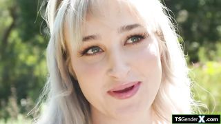 Smashing my tgirl girlfriend Haven Rose in nature two