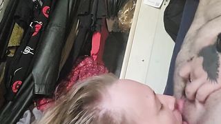 Got him on his knees and face pummeled him