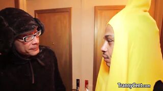 She-creature handled folks for halloween