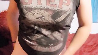 Trans Pumpkin Doll Gropes Herself