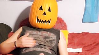 Trans Pumpkin Doll Gropes Herself