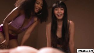 Transgender princess Zariah romps Anna De Ville in boink bar two