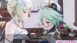 A Night in Mondstadt - Glad Futa Accident Sucrose x Lumine