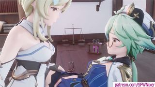 A Night in Mondstadt - Glad Futa Accident Sucrose x Lumine