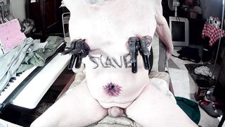 tony performing his pain pervert punishment to his nipples